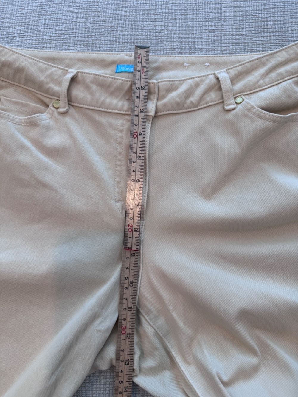 J. McLaughlin Women’s Lexi Straight Leg Jeans in Raw Beige Wash Size 12 - Picture 8 of 16